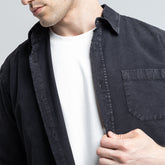قميص أساسي L/S بجيب واحد - SH-206